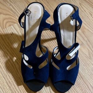 Kate Spade Midnight Blue Suede Heels